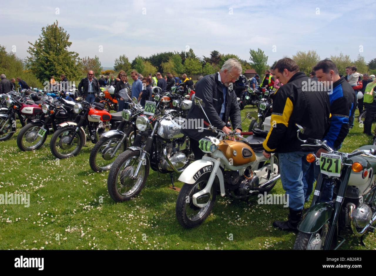 Rally motorcycle vintage or britain display stock alamy Rally motorcycle vintage or britain display stock alamy